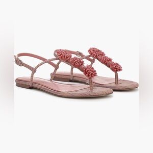 Sam Edelman Pink Lily Floral Sandals